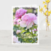 シャクヤク カード (黄色い花)