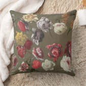 シャクヤク(キャンバスの油)の勉強 クッション (ブランケット)