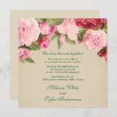 シャクヤク 招待状 (正面/裏面)