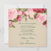 シャクヤク 招待状 (正面)