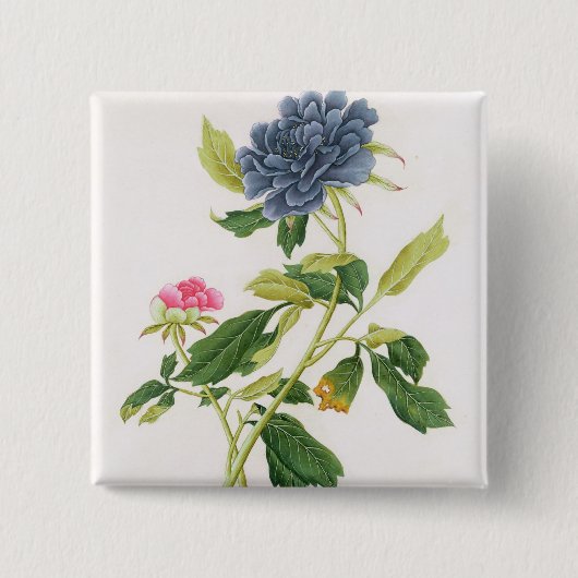 シャクヤク 缶バッジ (正面)