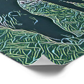 シャクレフォードバンクスで野生の馬の放牧 ポスター (角)