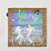 シャグダンスパーティの招待状 招待状 (正面/裏面)