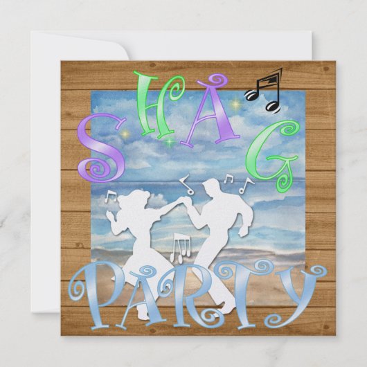 シャグダンスパーティの招待状 招待状 (正面)