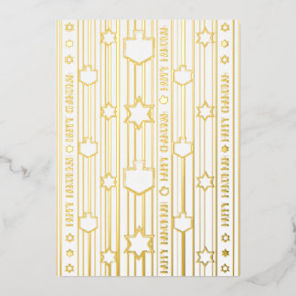 シャグ サメアッハ 幸せなハヌカ祭り 箔シーズンカード