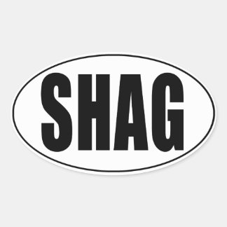 シャグ・ユーロ・カントリー・オーバルステッカー 楕円形シール