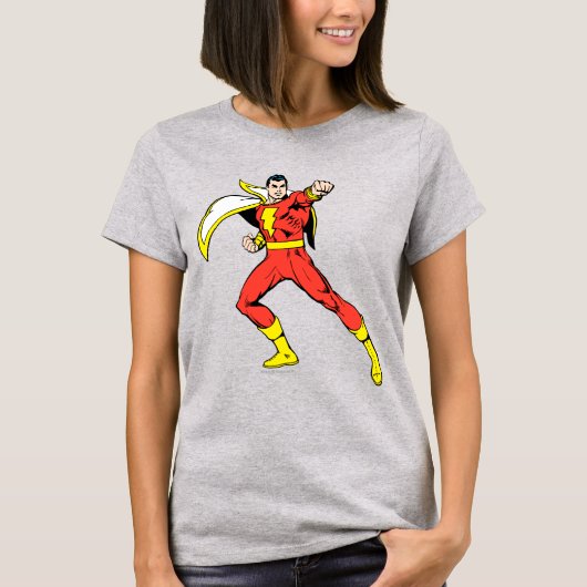 シャザムは戦う準備ができている Tシャツ (正面)