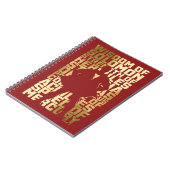 シャザム! |アビリティ・ゴールデン・タイポグラフィ・グラフィック ノートブック (左側)