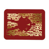 シャザム！ |アビリティ・ゴールデン・タイポグラフィ・グラフィック マグネット (横)