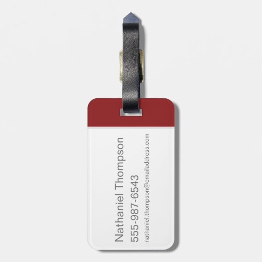 シャザム! |アビリティ・ゴールデン・タイポグラフィ・グラフィック ラゲッジタグ (裏面縦)