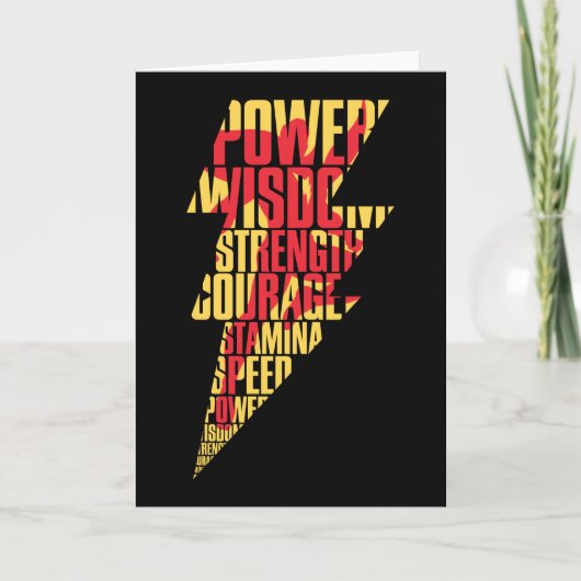 シャザム! |シャザムアビリティ稲妻グラフィック カード (正面)