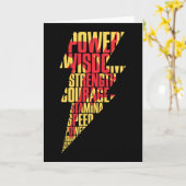 シャザム! |シャザムアビリティ稲妻グラフィック カード (黄色い花)