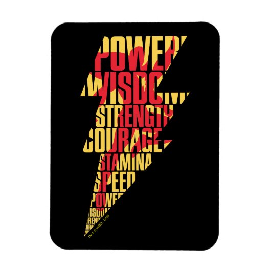 シャザム！ |シャザムアビリティ稲妻グラフィック マグネット (縦)