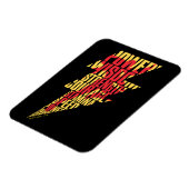 シャザム！ |シャザムアビリティ稲妻グラフィック マグネット (左側)