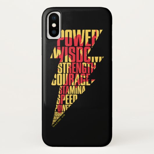 シャザム! |シャザムアビリティ稲妻グラフィック Case-Mate iPhoneケース (裏面)