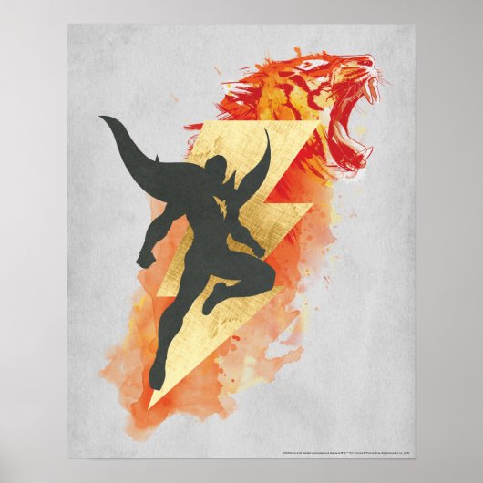 シャザム！ |シャザムタイガー&稲妻グラフィック ポスター (正面)