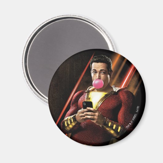 シャザム! |シャザム吹のバブルガム マグネット (正面/裏面)