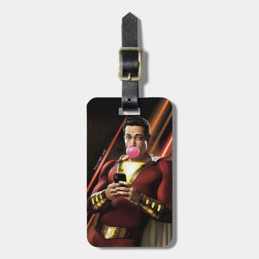 シャザム! |シャザム吹のバブルガム ラゲッジタグ (正面縦)