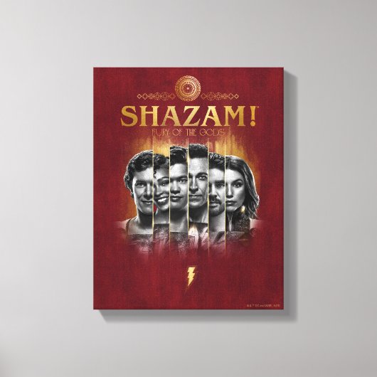 シャザム！神々の怒り |キャラクターフォトバー キャンバスプリント (正面)