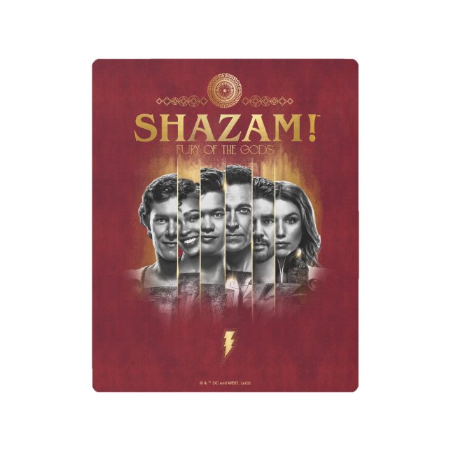 シャザム！神々の怒り |キャラクターフォトバー メタルプリント (正面)