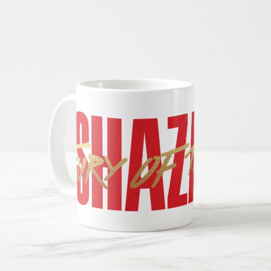 シャザム！神々の怒り |ゴールデンマーカーロゴ コーヒーマグカップ (正面左)