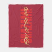 シャザム！神々の怒り |ゴールデンマーカーロゴ フリースブランケット (正面)