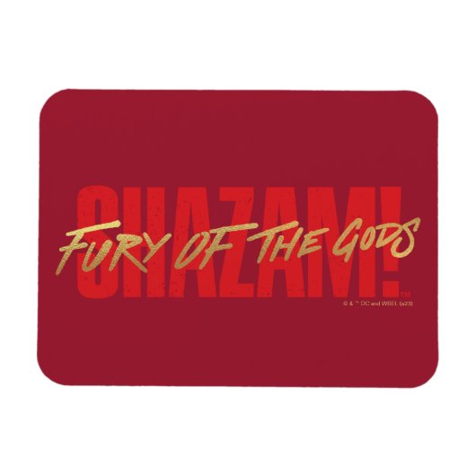 シャザム!神々の怒り |ゴールデンマーカーロゴ マグネット (横)