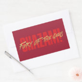 シャザム!神々の怒り |ゴールデンマーカーロゴ 長方形シール (封筒)