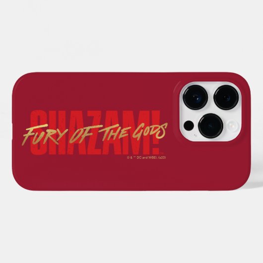 シャザム!神々の怒り |ゴールデンマーカーロゴ Case-Mate iPhoneケース (裏面 (横))