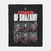 シャザム!神々の怒り |シャザムグループの力 フリースブランケット (正面)