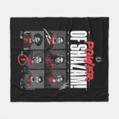 シャザム!神々の怒り |シャザムグループの力 フリースブランケット (正面(横))