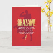 シャザム!神々の怒り |シルエットを曲げる カード (黄色い花)