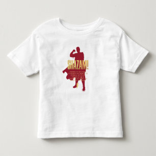 シャザム!神々の怒り シルエットを曲げる トドラーTシャツ