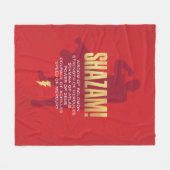 シャザム!神々の怒り |シルエットを曲げる フリースブランケット (正面(横))