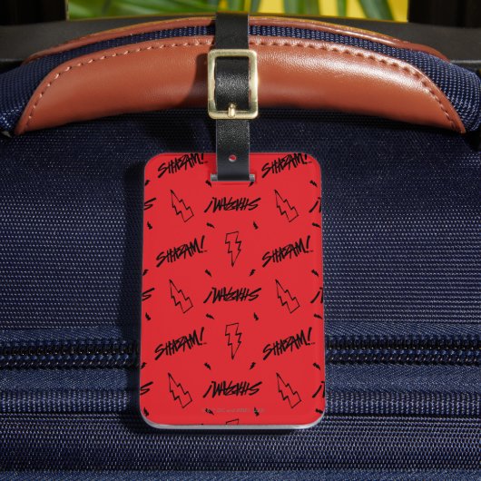 シャザム！神々の怒り |マーカードードルパターン ラゲッジタグ (正面インサイチュ2)