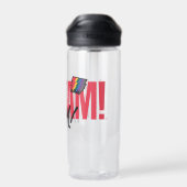 シャザム！神々の怒り |レインボーボルトロゴ ウォーターボトル (背面)