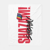 シャザム！神々の怒り |レインボーボルトロゴ フリースブランケット (正面)