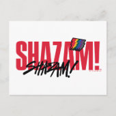 シャザム!神々の怒り |レインボーボルトロゴ ポストカード (正面)