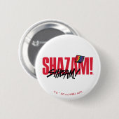 シャザム！神々の怒り |レインボーボルトロゴ 缶バッジ (正面&裏面)