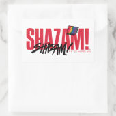 シャザム!神々の怒り |レインボーボルトロゴ 長方形シール (バッグ)