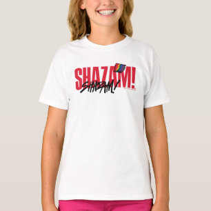 シャザム!神々の怒り レインボーボルトロゴ Tシャツ