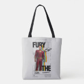 シャザム!神々の怒り |レトロアルバムスタイルアート トートバッグ (裏面)