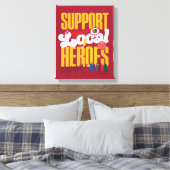 シャザム!神々の怒り |ローカルヒーローのサポート キャンバスプリント (インサイチュ (寝室))