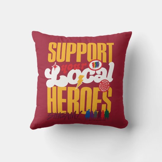 シャザム！神々の怒り |ローカルヒーローのサポート クッション (裏面)