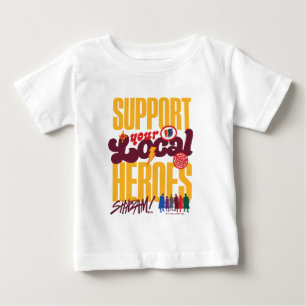シャザム!神々の怒り ローカルヒーローのサポート ベビーTシャツ