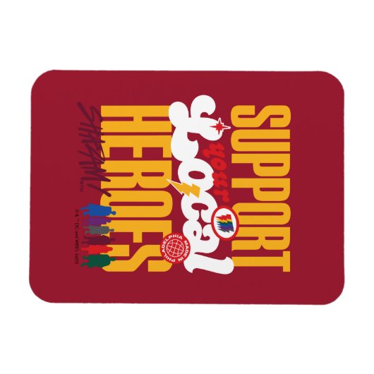 シャザム!神々の怒り |ローカルヒーローのサポート マグネット (横)