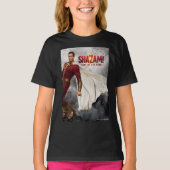 シャザム！神々の怒り |映画つるのポスター Tシャツ (正面)