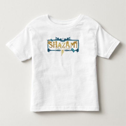 シャザム！神々の怒り |神話のロゴ トドラーTシャツ (正面)