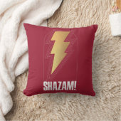 シャザム!神々の怒り |稲妻ボルトバッジ クッション (ブランケット)
