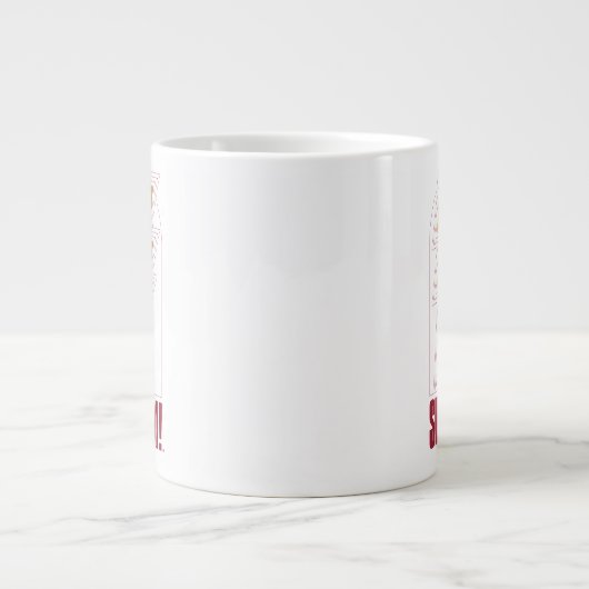 シャザム!神々の怒り |稲妻ボルトバッジ ジャンボコーヒーマグカップ (正面)